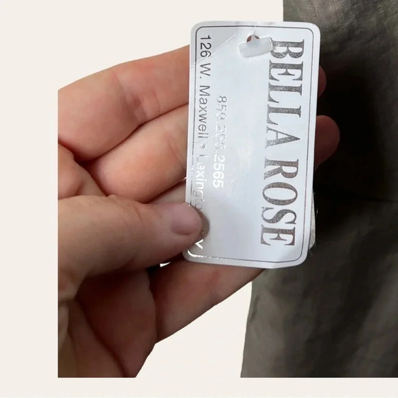 1093. ANTHROPOLOGIE YOANA BARASCHI KNEE LENGTH DRESS SIZE 2 METALLIC TOUPE - Picture 6 of 11